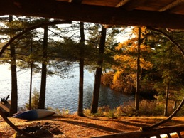 Lake-side porch view